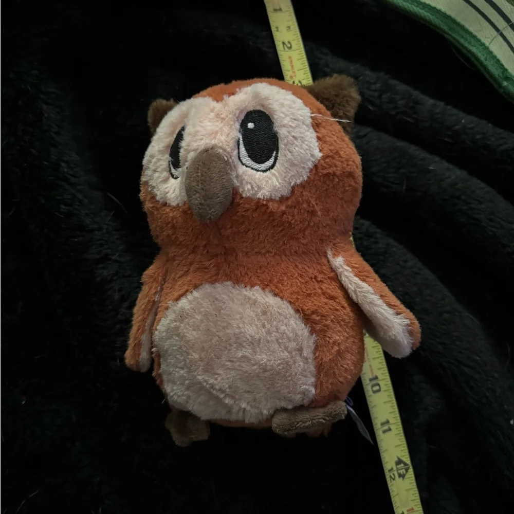Woof pack like bark box L dog toy OWL grunt squeaker, crinkle wings NEW